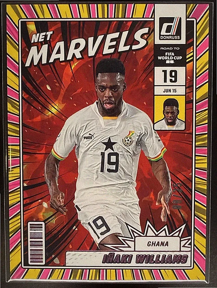 2025 Donruss Road to FIFA World Cup 26 Inaki Williams #6 Net Marvels Pink /25