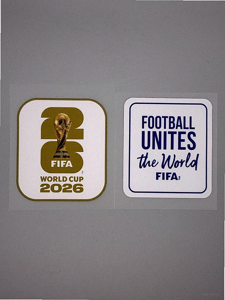 2026 FIFA World Cup Patch Soccer Jersey Iron On White Gold & Final