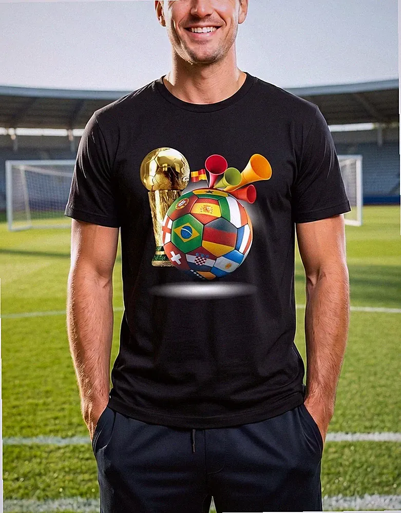 2026 Fifa World Cup T-Shirt Men's/Women's Casual Graphic Tee for Soccer Fans