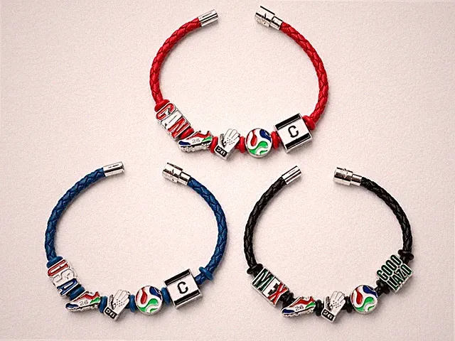 2026 FIFA World Cup USA Canada Mexico Host Nations Bracelet Set Small 8”