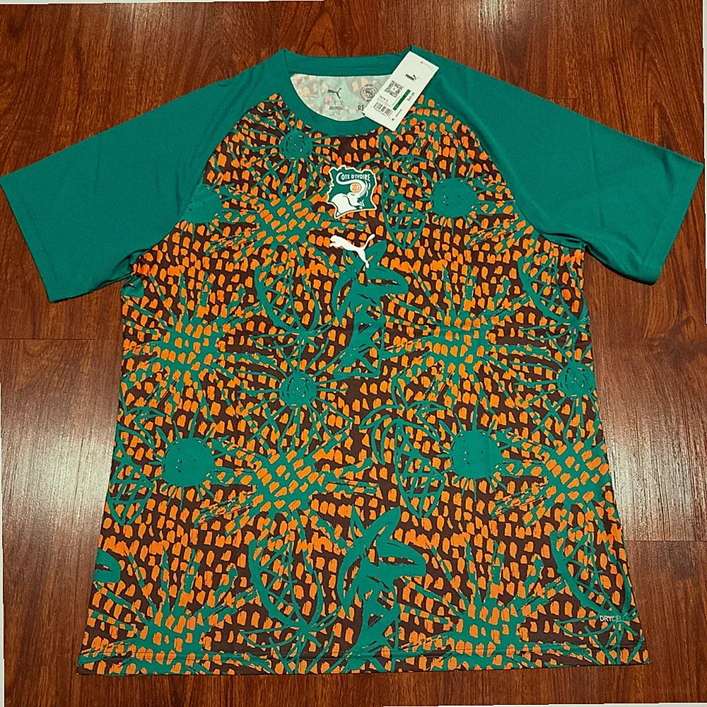 2026 Men’s Puma Ivory Coast National Team Warm Up Soccer Jersey Large L