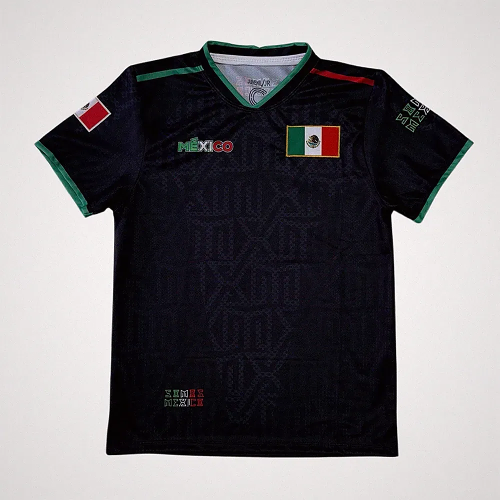 2026 Mexico 3rd soccer jersey unisex black Color