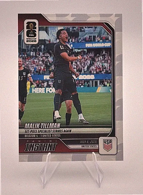 2026 Panini Instant Malik Tillman #215 USA World Cup 1/193 Set Piece Goal 🇺🇸⚽️