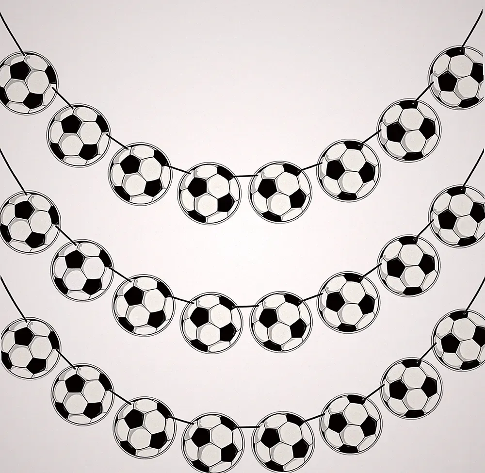 24 Pcs Soccer Party Banners for Birthday and Soccer Themed Decor Set Kit