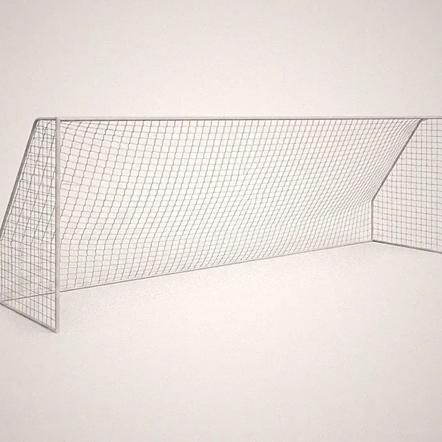 24 X 8FT Powder Coated Steel Soccer Goal Stable Sports Goal for Family Team Game