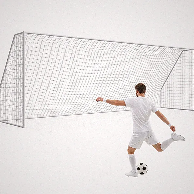 24x8 FT Official Size Soccer Goal Heavy Duty Steel Frame Backyard Training Net