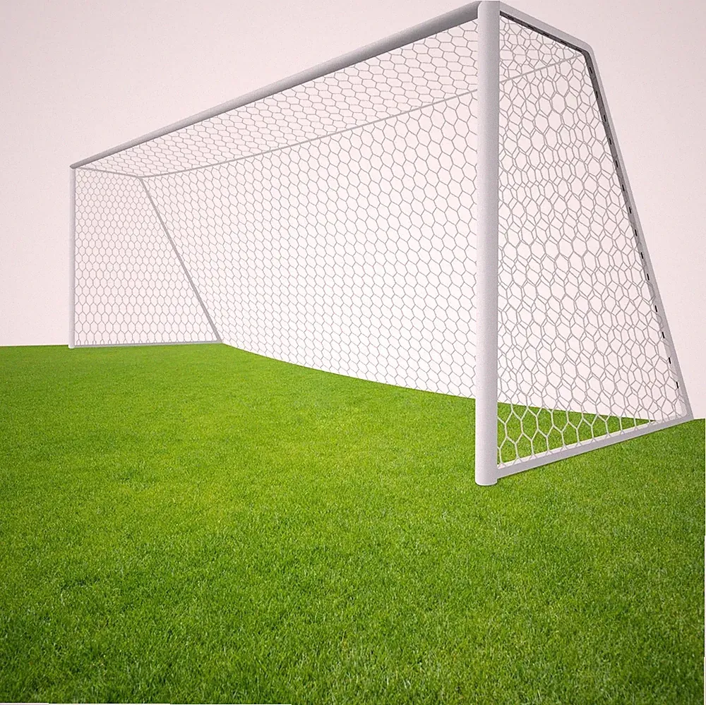 24X8Ft Soccer Goal Net,Professional White Heavy Duty Replacement Outdoor,Full Si