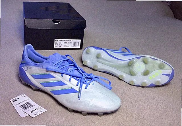 $250 Men’s 10.5 Adidas Copa Pure 3 III Elite AG/FG Artificial Grass Blue Cleats