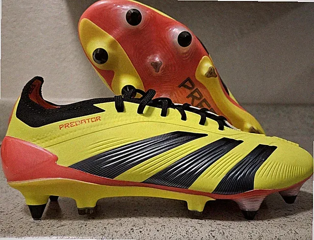 $270 Adidas Predator Elite SG Energy Citrus Pack Soccer Cleats Mens 7 / Womens 8