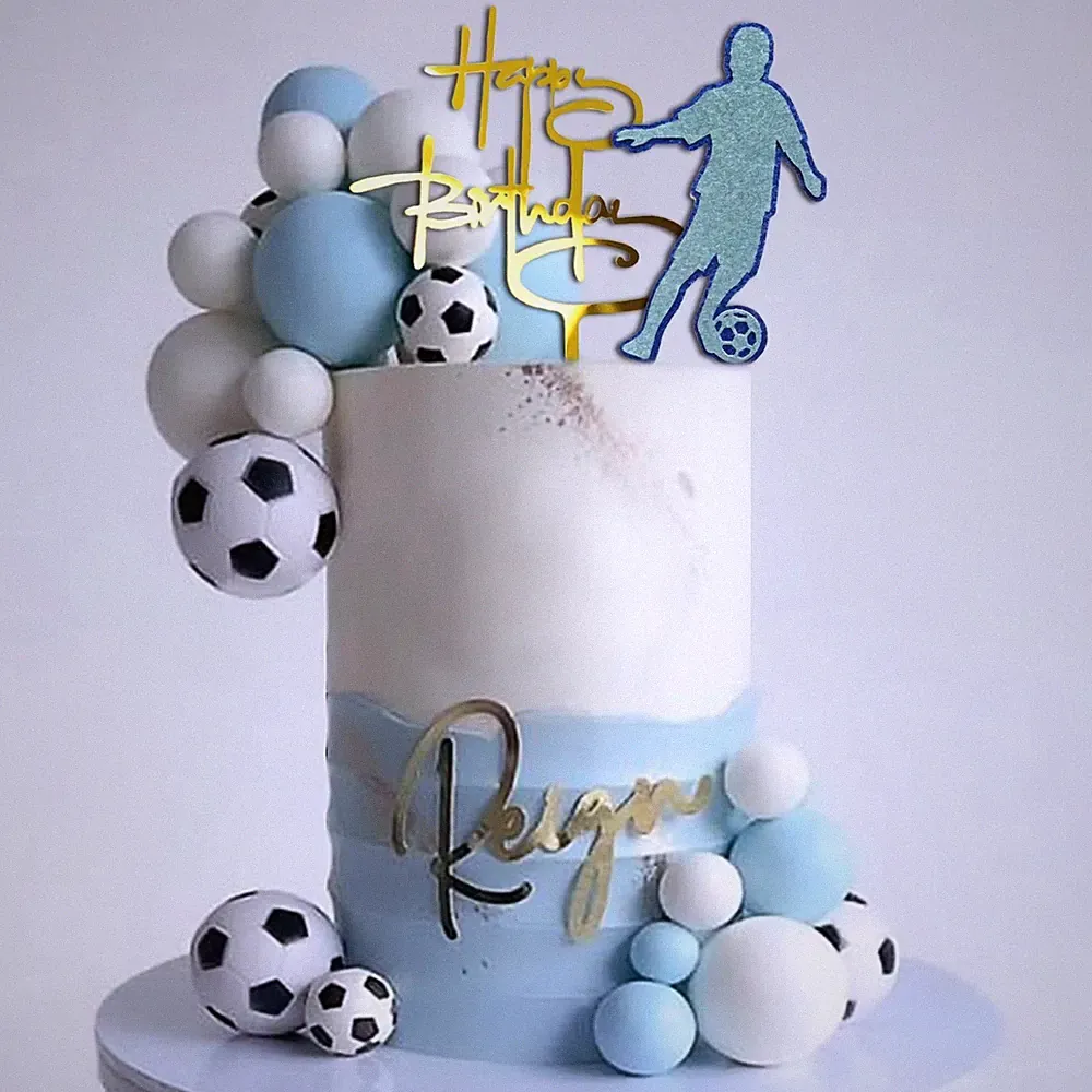soccer cake topper for boys