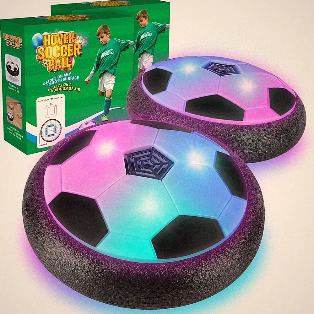 2Pack Hover Soccer Ball Boys Gifts Indoor Outdoor Soccer Ball Games Bumper Balls