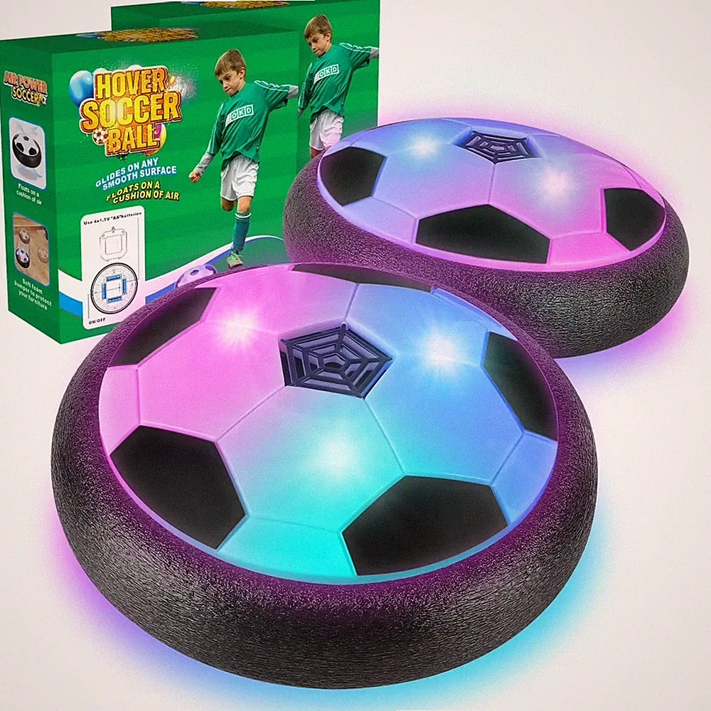 2Pack Hover Soccer Ball Boys Gifts Indoor Outdoor Soccer Ball Games Bumper Balls