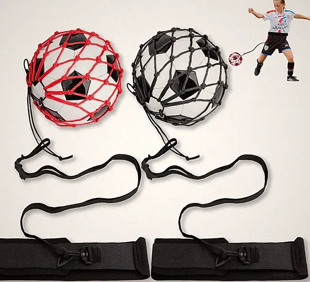 2PCS Soccer Ball Net Soccer Training Equipment, Football Kick Throw Solo Practic