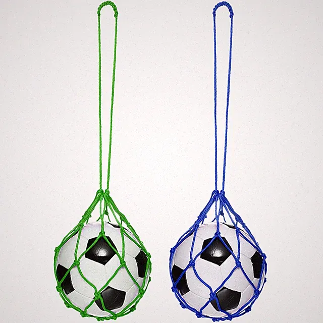 2Pcs Solo Soccer Training Ball Net Fits Ball Size 3 4 5 Blue Green
