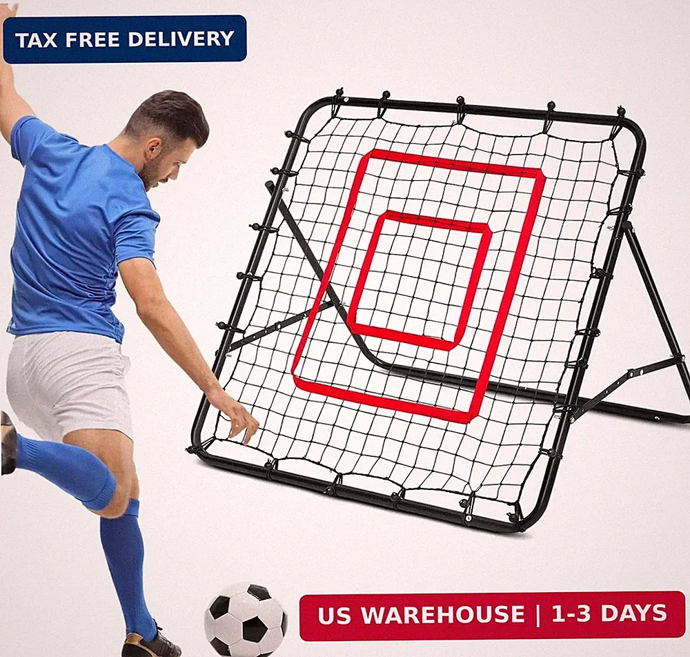 3.5 x 3.5 ft Soccer Rebounder Rebound Net, Football Training Gifts, Rebound Spee
