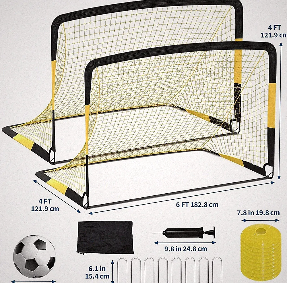 3-in-1 Soccer Rebounder Net and Goal Portable Football Soccer Training Equipment