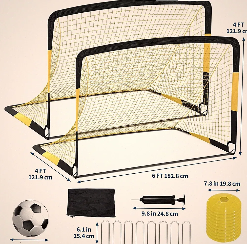 3-in-1 Soccer Rebounder Net and Goal Portable Football Soccer Training Equipment