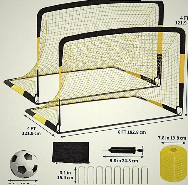3-in-1 Soccer Rebounder Net and Goal Portable Football Trainer Heavy-Duty Steel