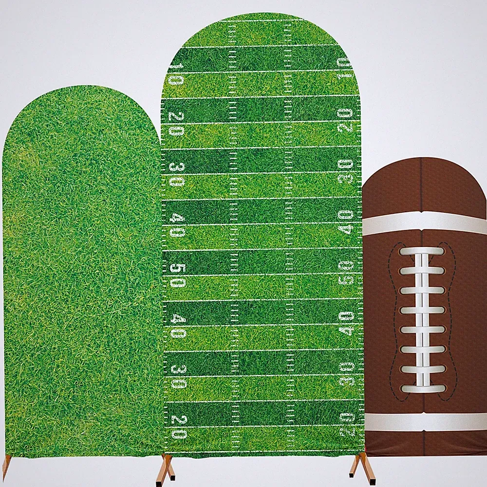 3 Pcs Soccer Arch Backdrop Cover Decoration 4ft 5ft 6ft Football Spandex Stre...