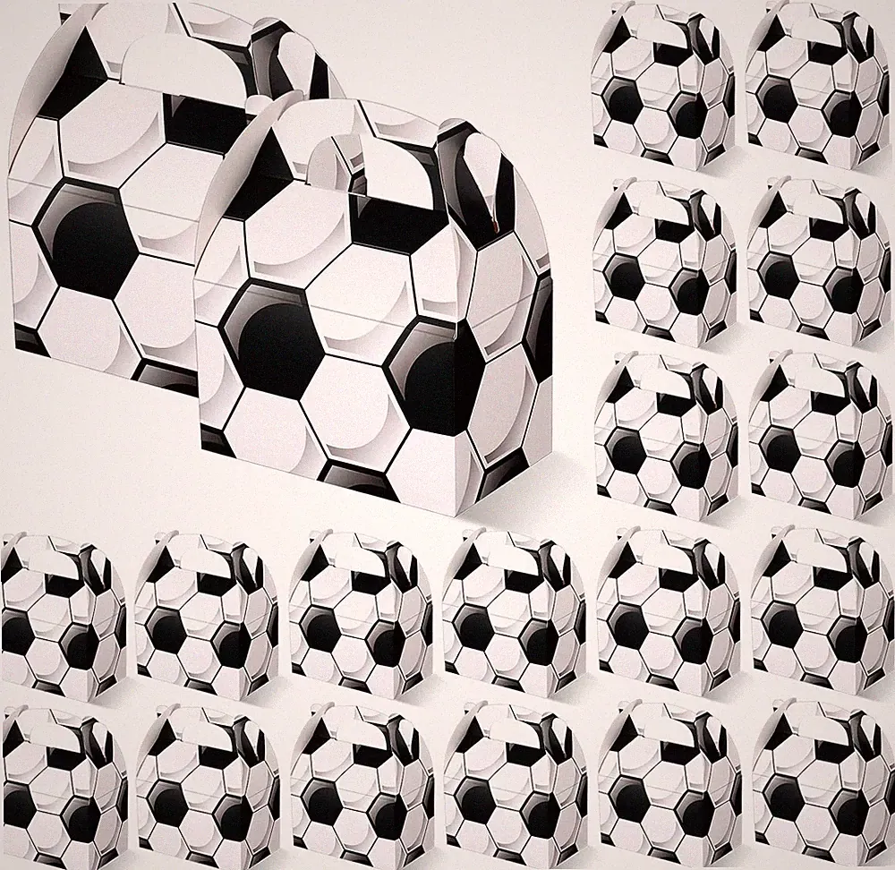 30 Pcs Soccer Party Favors Soccer Treat Boxes Soccer Theme Party Gift Box wit...