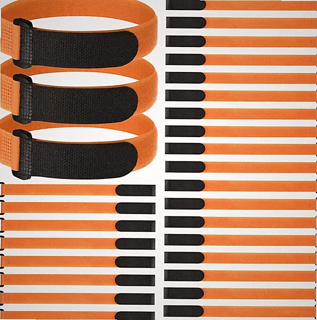30 Soccer Goal Net Support Straps with Hook and Loop Fasteners for Training