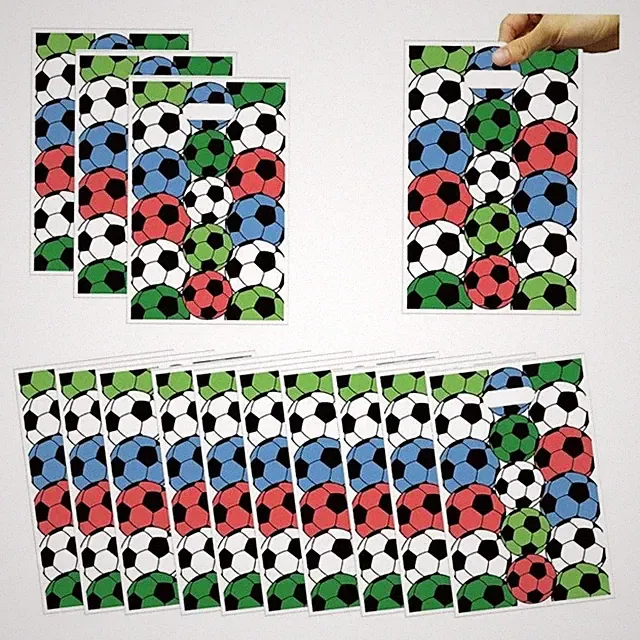 30PCS Soccer Themed Birthday Party Treat Bags - Perfect Goody Candy Bags for Kid