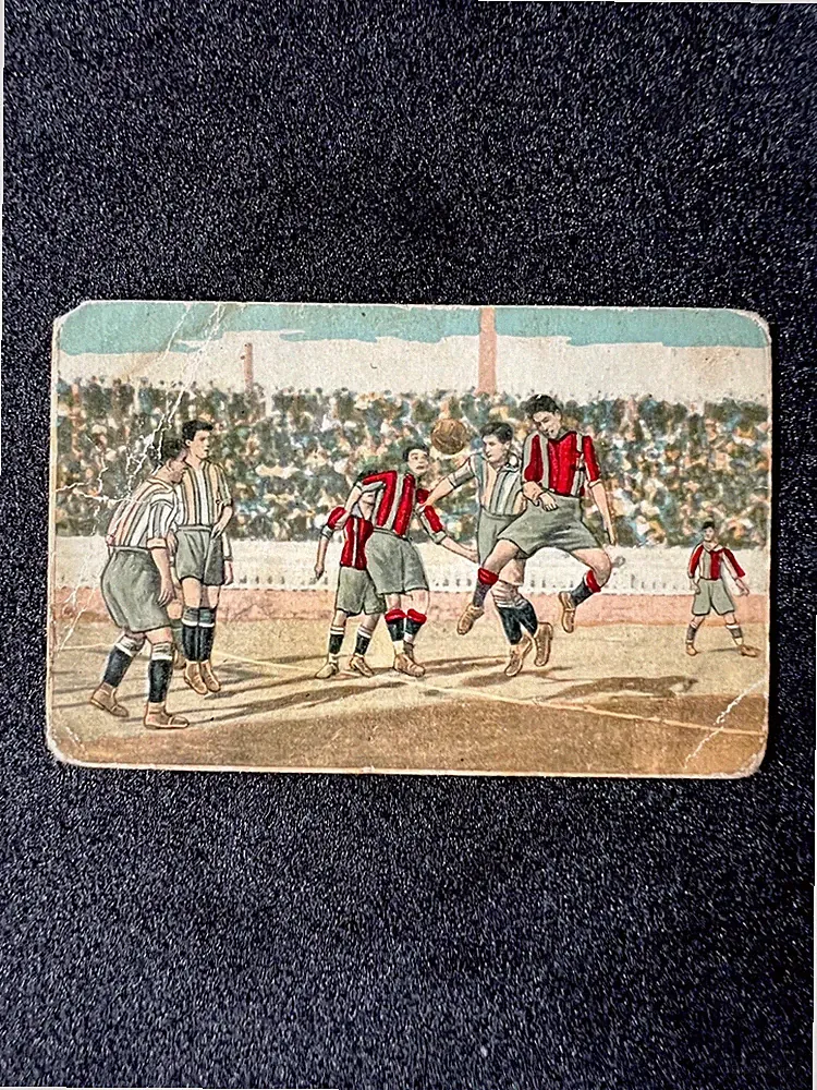 #39 Paulino Alcantara Trading Card Soccer circa 1920 RARE Barcelona FCB Vintage