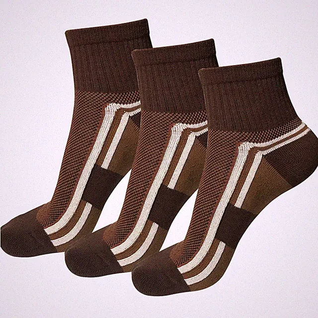 3Pair Mens Breathable Ankle Quarter Athletic Casual Sport Cotton Socks Size 6-12