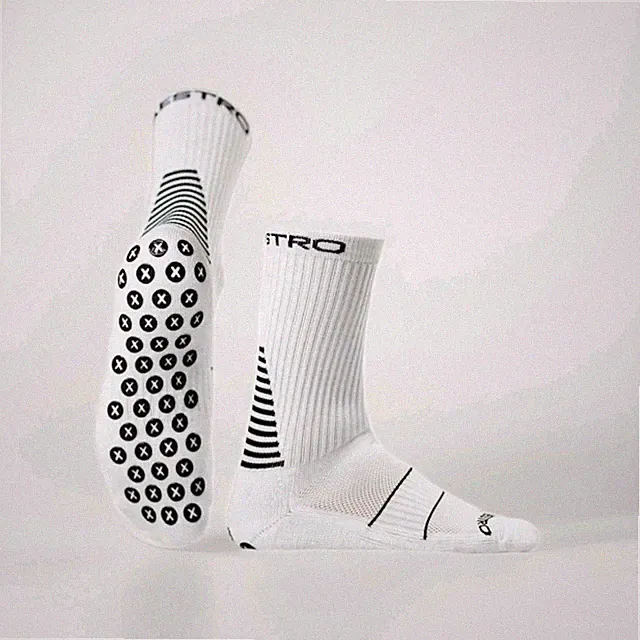 3pk Maestro Soccer Grip Socks, Anti-Slip Socks with Non-Slip Pads, Med Men/Women