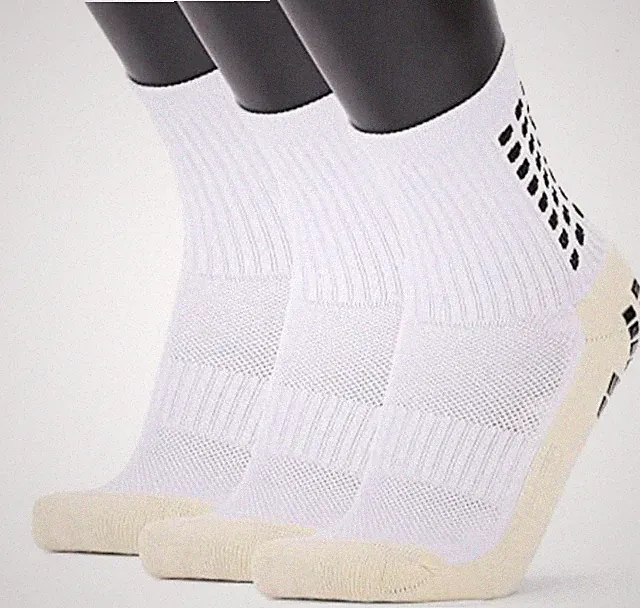 3X Pairs Sport Socks Anti Slip Grip Soccer Football Basketball Sock Premium