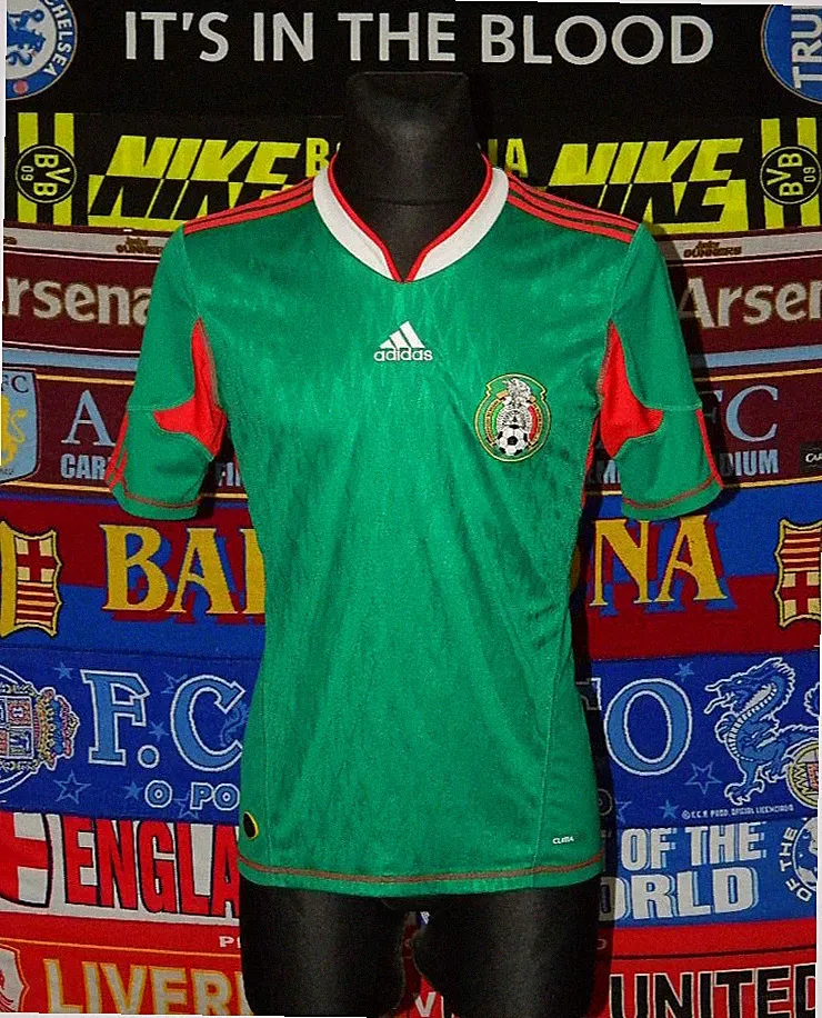 4.5/5 Mexico adults S 2010 original home football shirt jersey trikot soccer