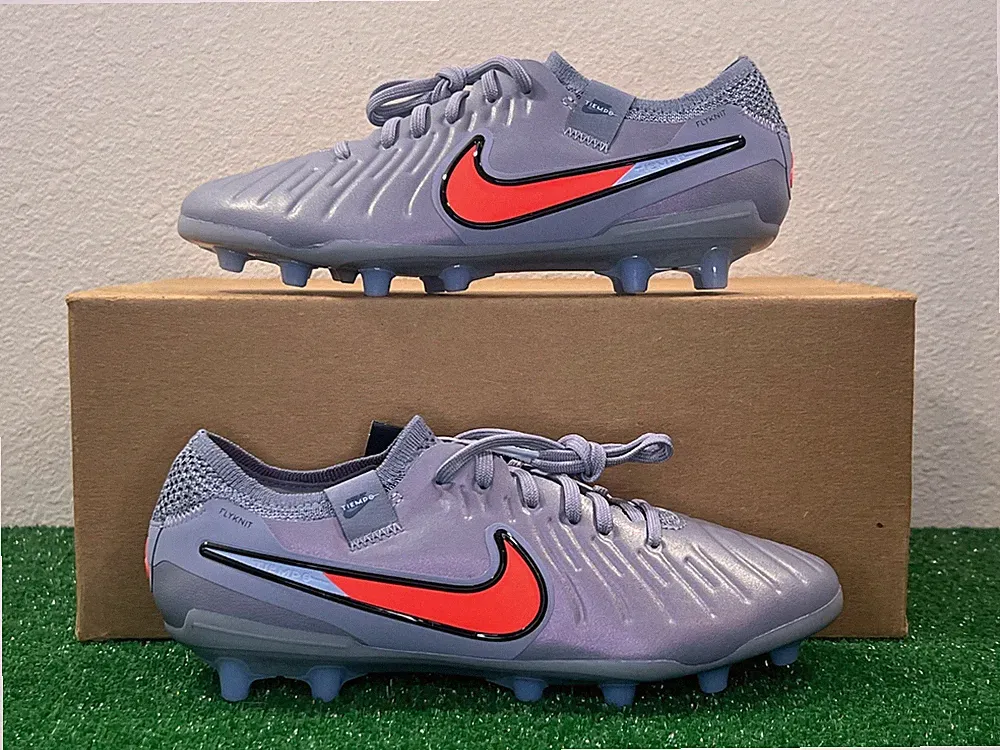 4.5 Men/6 Women - Nike Tiempo Legend 10 Elite AG-Pro Blue Grey Soccer Cleats