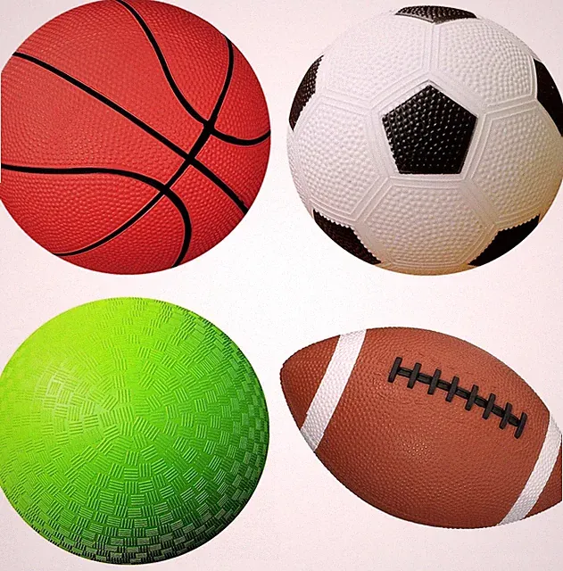 4-Pack Sports Balls for Toddlers & Kids with Pump – 5-Inch Soccer Ball, Basketba