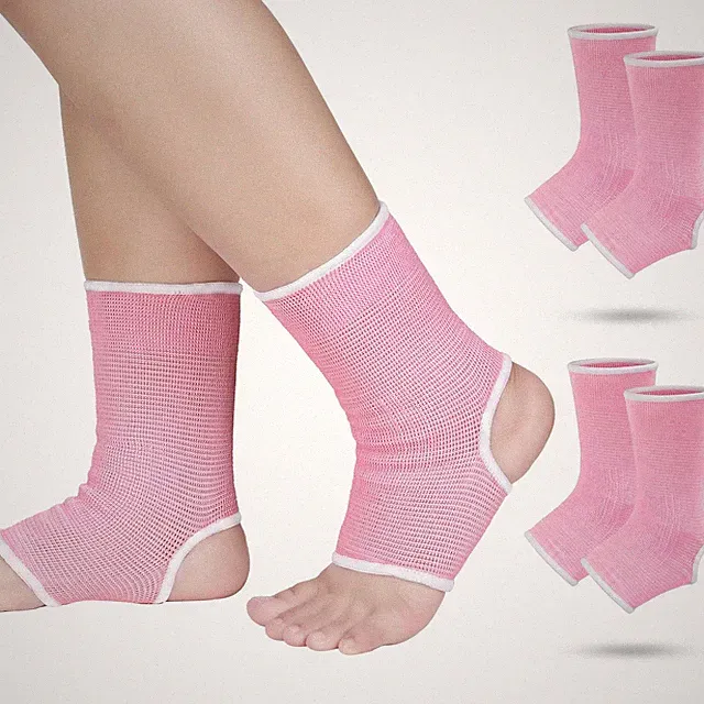 4 Pcs Kids Ankle Brace Support, Pink, 5-10 Years