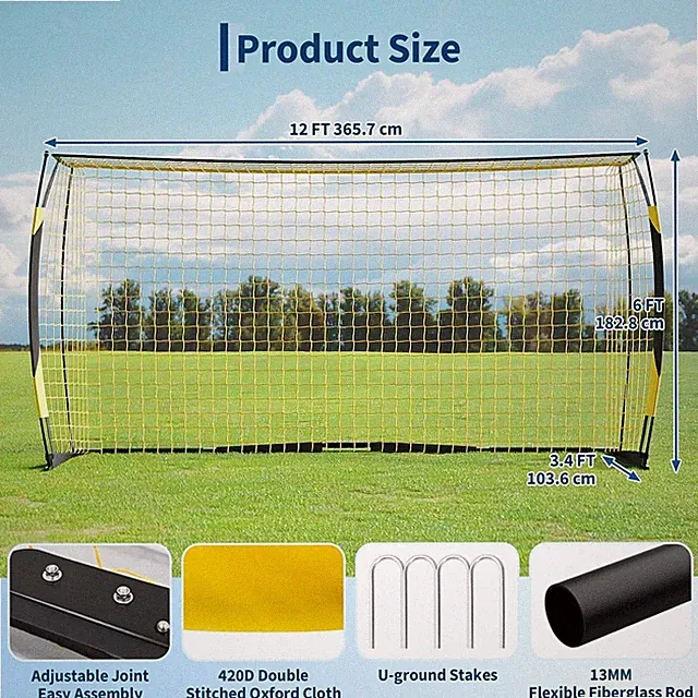 4 Sizes Soccer Rebounder Net Portable Soccer Training Equipment Football Trainer