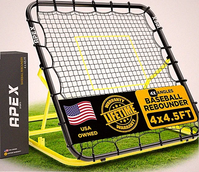 4X4.5 Ft Baseball Rebounder, Multi-Sport Trainer for Soccer and Volleyball, Adju