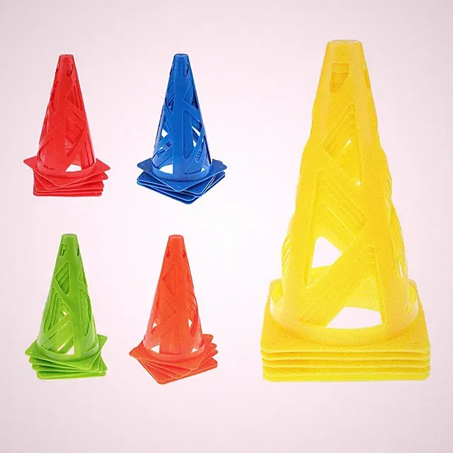 5 Pieces 9\\\'\\\' PE Sport Training Cone For Soccer