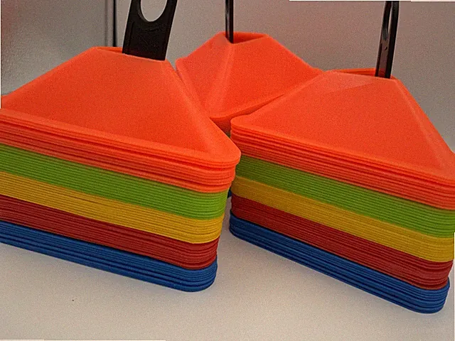 50 Pack Soccer Training Cones, Sports Cones with Carry Bag