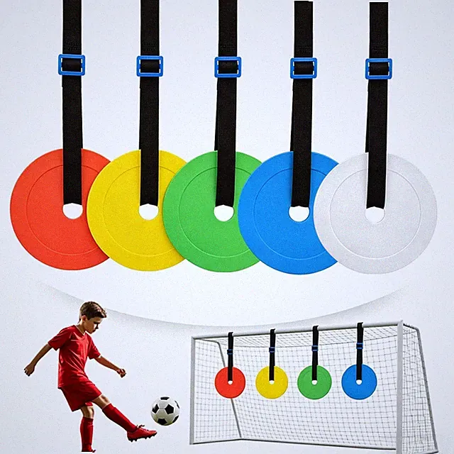 5Pcs Soccer Goal Target with Adjustable Straps,Corner Soccer Train Goal for S...