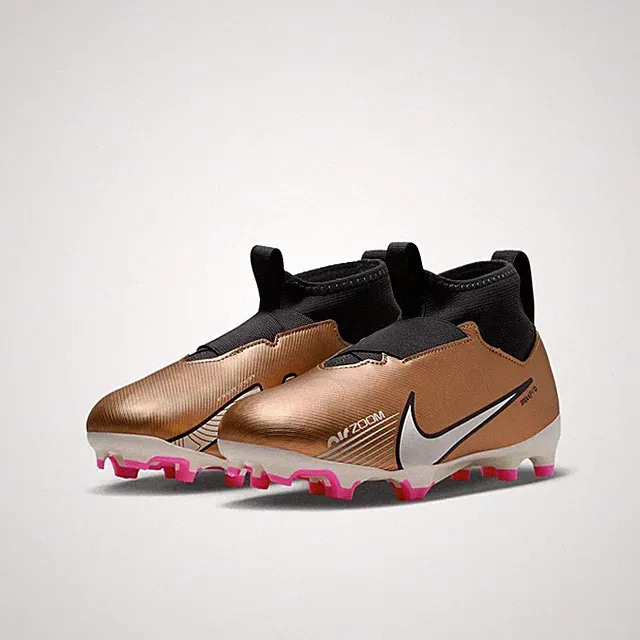 5Y / 6.5W - Nike Zoom Superfly 9 FG/MG Copper Soccer Cleats DR6044-810 NEW
