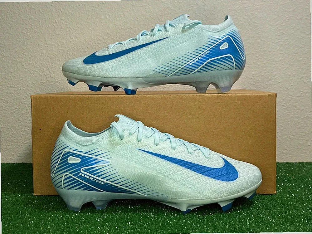 6.5 Men/8 Women - Nike Zoom Mercurial Vapor 16 Elite FG Blue Soccer Cleats NEW