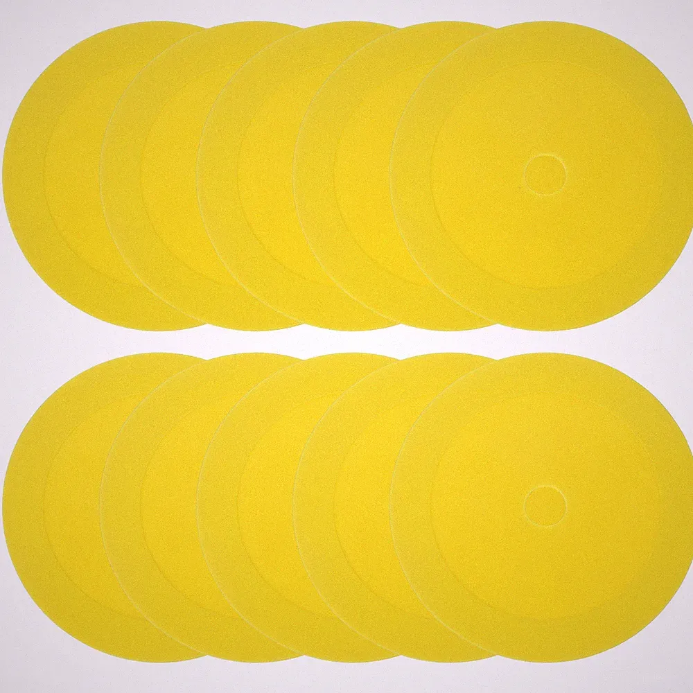 6 Inch Flat Cones,10 Pcs Spot Markers Small Flat Soccer Training Cones, White