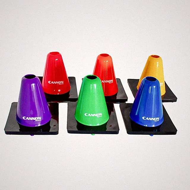 6 Pack Agility Cones - 6 inch Colorful Cones with Rubber Weighted Base - Perf...