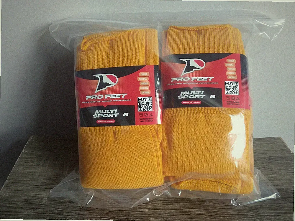 6 Pair Pro Feet Multi Sport Sock Team Soccer Baseball All Athletic Knee Socks