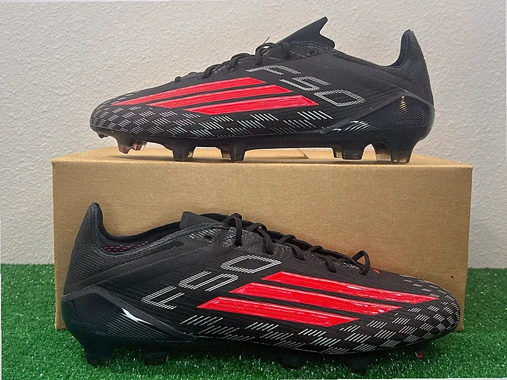 8.5 Men/9.5 Women - Adidas F50 Elite FG Black Red Bred Soccer Cleats NEW JS4157