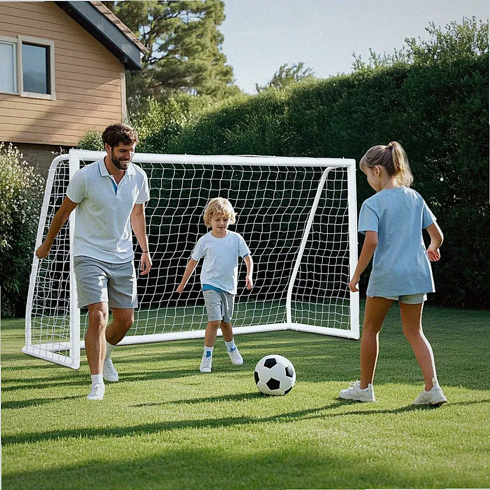 8 x 5' Soccer Nets for Backyard Portable Training Equipment PVC Soccer Goals