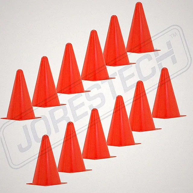 9" INCH ORANGE CONES (SET OF 12) SPORTS AGILITY TRAFFIC FIELD ROAD SOCCER