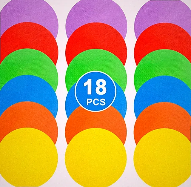 9 Inch Spot Markers Flat Field Cones, Non Slip Rubber Agility Markers Flat Field