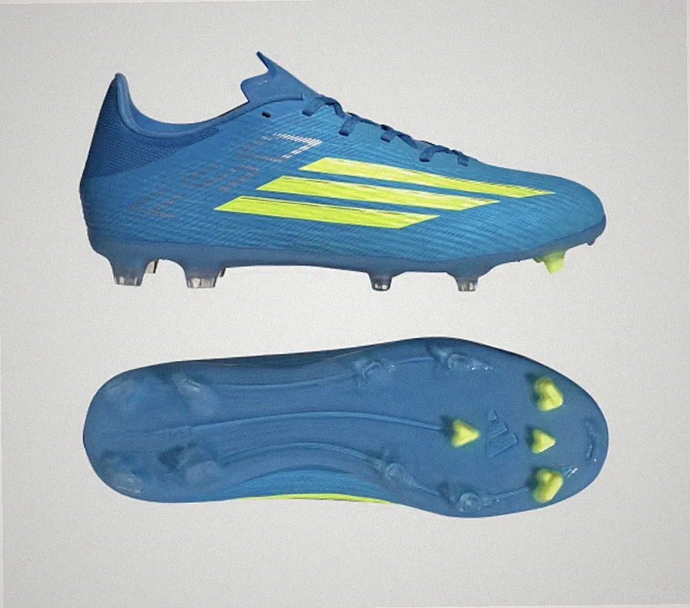 $90 adidas F50 League MG J Youth Soccer Cleats Blue/Yellow JR9021 Size 5.5 NWT