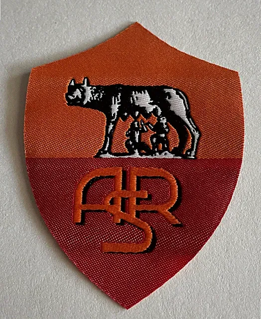A.S. ROMA Iron On Large 3.5 Inch Jersey Patch Official Team chest Badge Vintage